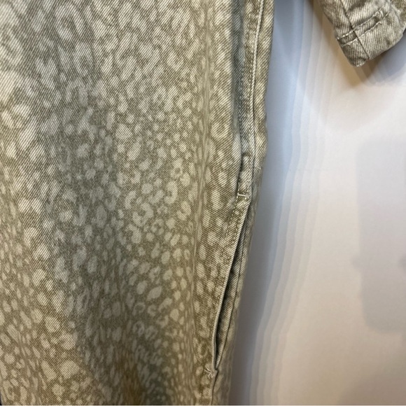 *NWT* Universal Thread Brown and Tan Denim Leopard Mini Shirt Dress, Size Small - Picture 8 of 14